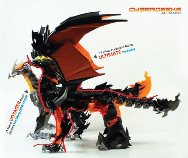  Transformers Prime Beast Hunters 2014 Voyager Predaking Simplified Edition Images  (3 of 9)